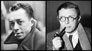 Alberto Camus y Jean-Paul Sartre 