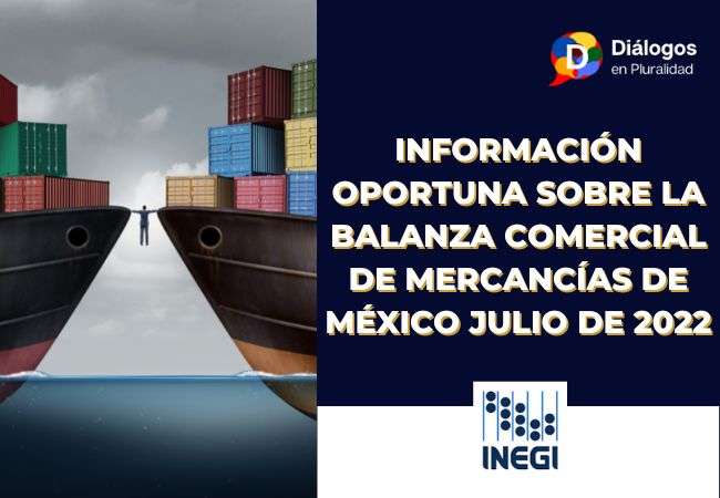 Información oportuna sobre la Balanza Comercial de Mercancías de México Julio de 2022