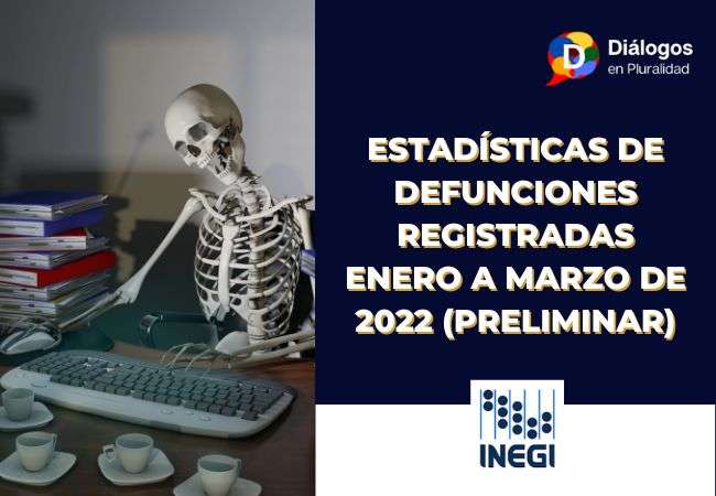 Estadística de defunciones registradas en enero a marzo de 2022 (preliminar)