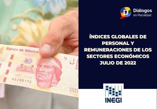 Índices globales de personal y remuneraciones de los sectores económicos Julio de 2022