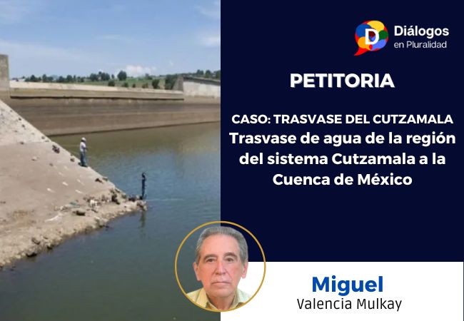CASO: TRASVASE DEL CUTZAMALA Trasvase de agua de la región del sistema  Cutzamala a la Cuenca de México