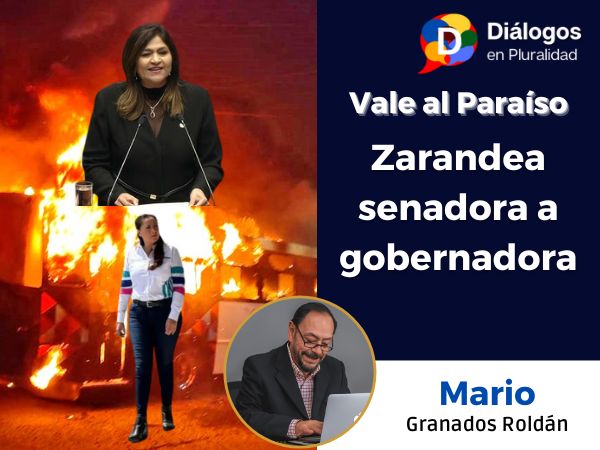 Zarandea senadora a gobernadora