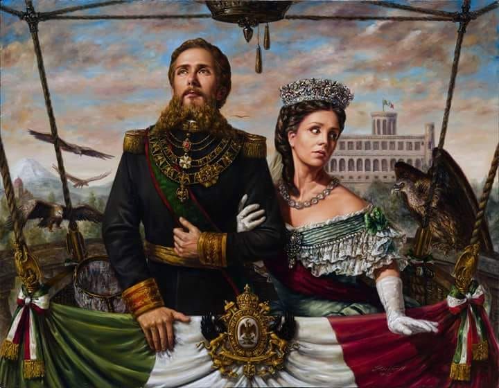 Maximiliano y Carlota Emperadores de México