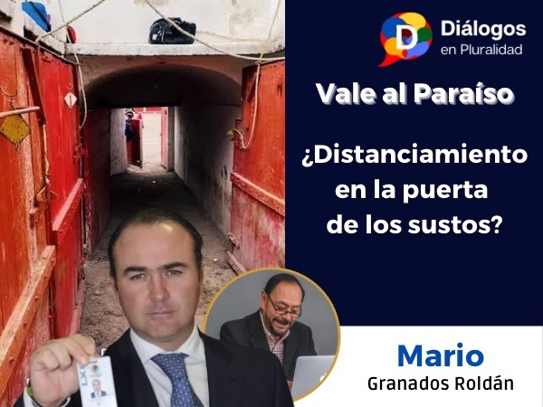 ¿Distanciamiento en la puerta de los sustos?