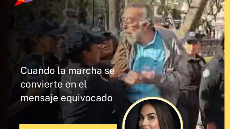 Cuando la marcha se convierte en el mensaje equivocado