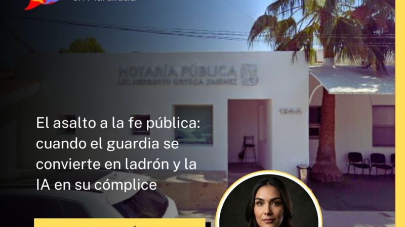 El asalto a la fe pública: cuando el guardia se convierte en ladrón y la IA en su cómplice