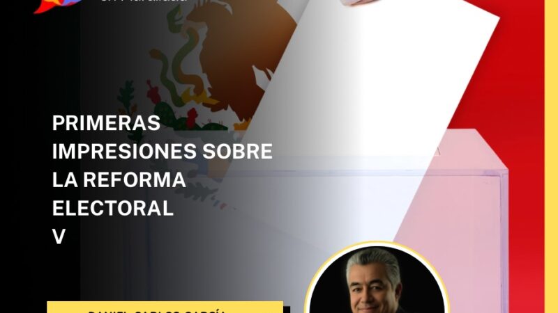 PRIMERAS IMPRESIONES SOBRE LA REFORMA ELECTORAL V