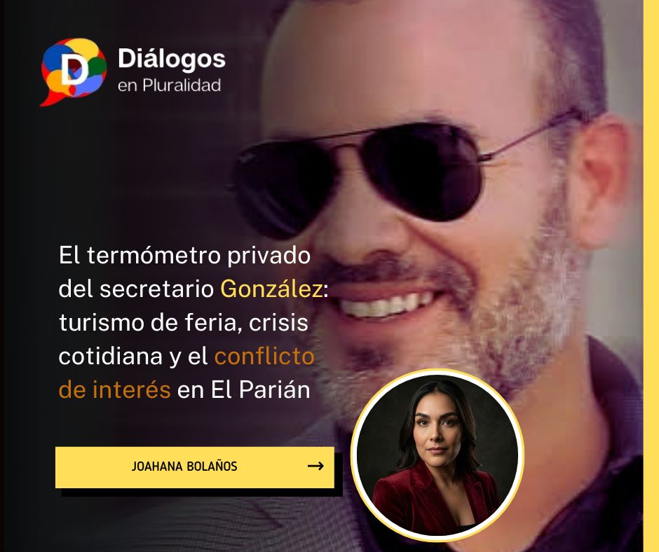El termómetro privado del secretario González: turismo de feria, crisis cotidiana y el conflicto de interés en El Parián