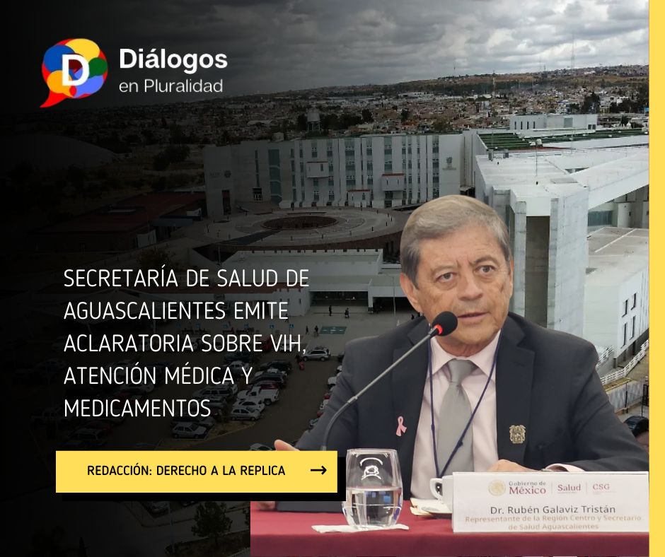 Secretaría de Salud de Aguascalientes emite aclaratoria sobre VIH, atención médica y medicamentos