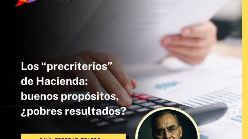 Los “precriterios” de Hacienda: buenos propósitos, ¿pobres resultados?