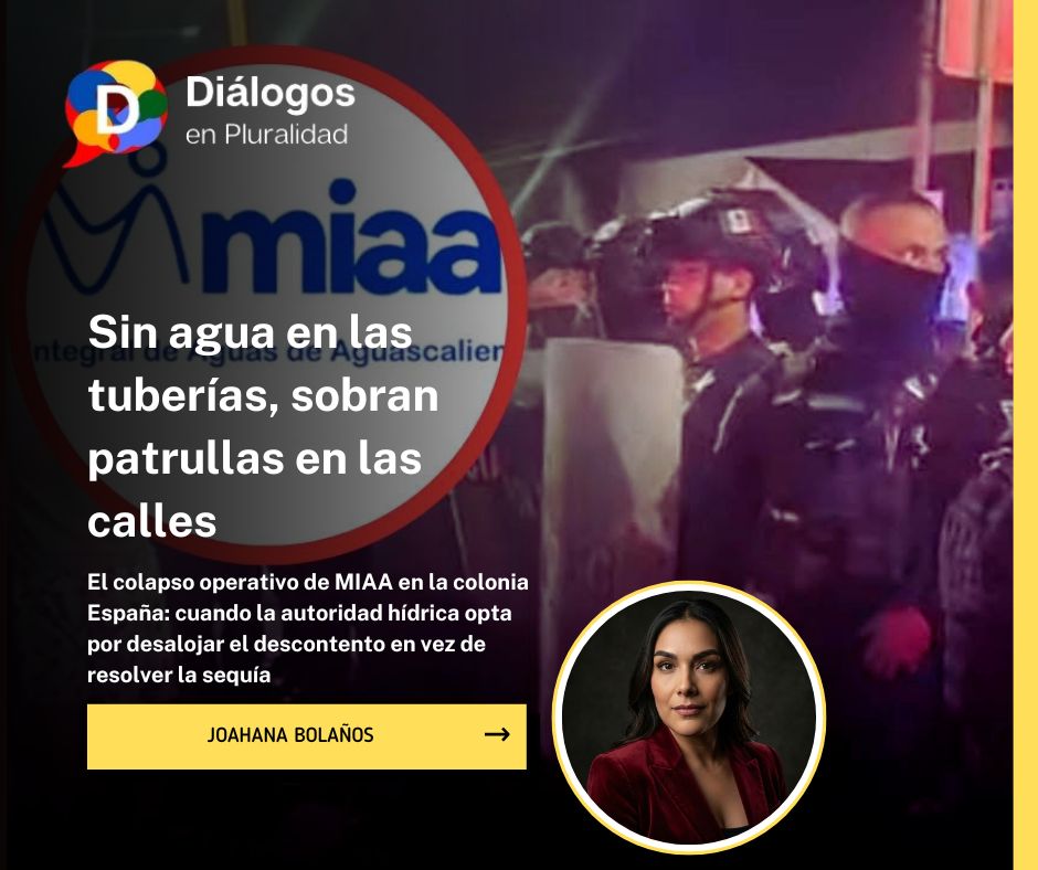 Sin agua en las tuberías, sobran patrullas en las calles