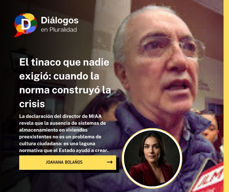 El tinaco que nadie exigió: cuando la norma construyó la crisis