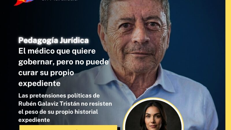El médico que quiere gobernar, pero no puede curar su propio expediente