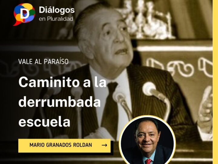 Caminito a la derrumbada escuela