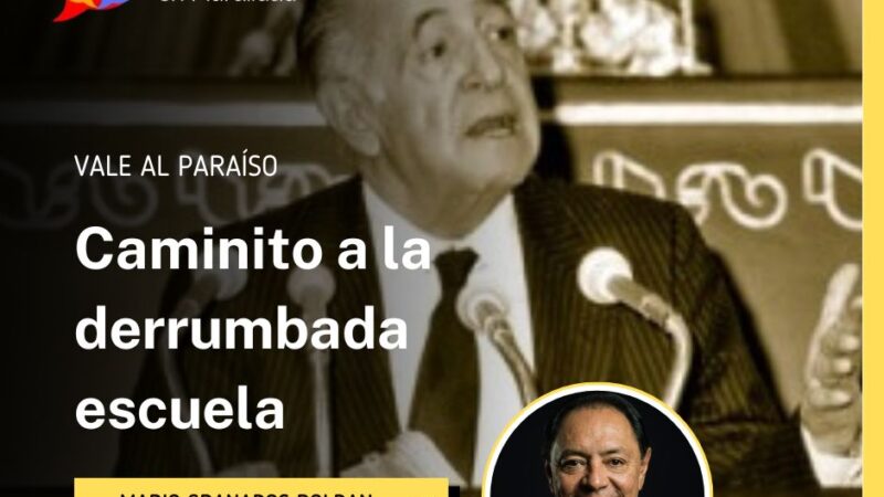 Caminito a la derrumbada escuela