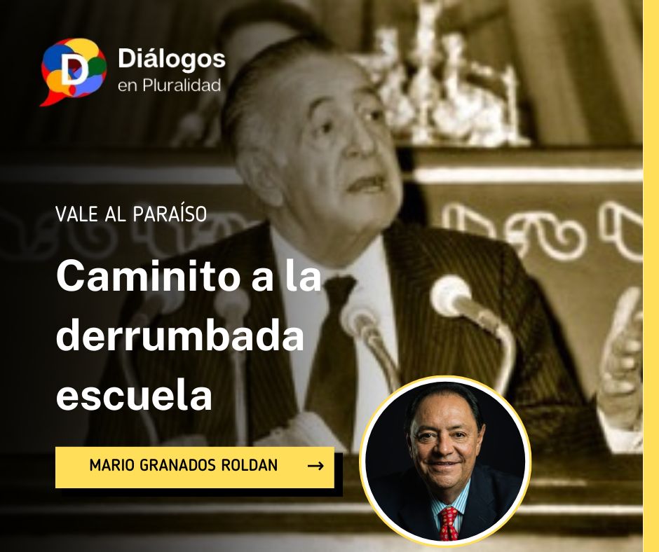 Caminito a la derrumbada escuela