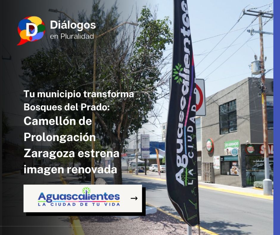 Tu municipio transforma Bosques del Prado: Camellón de Prolongación Zaragoza estrena imagen renovada