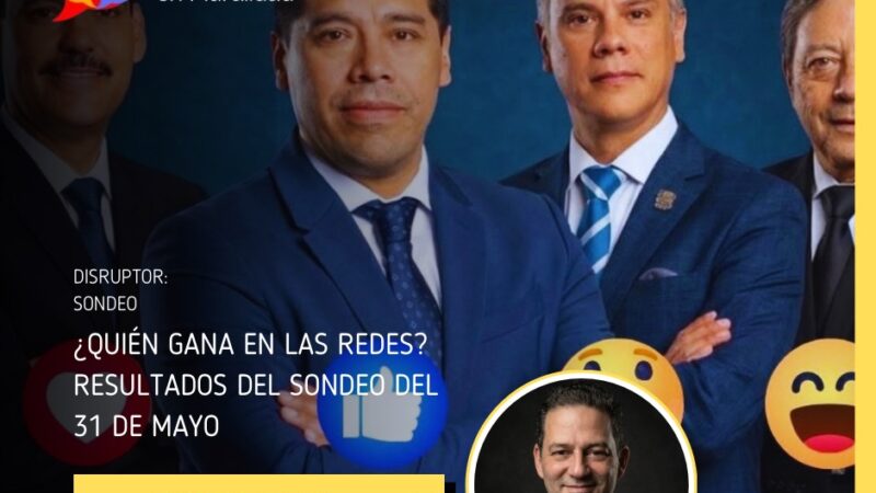 ¿Quién gana en las redes? Resultados del sondeo del 31 de mayo
