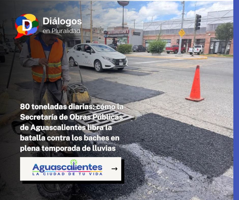 80 toneladas diarias: cómo la Secretaría de Obras Públicas de Aguascalientes libra la batalla contra los baches en plena temporada de lluvias