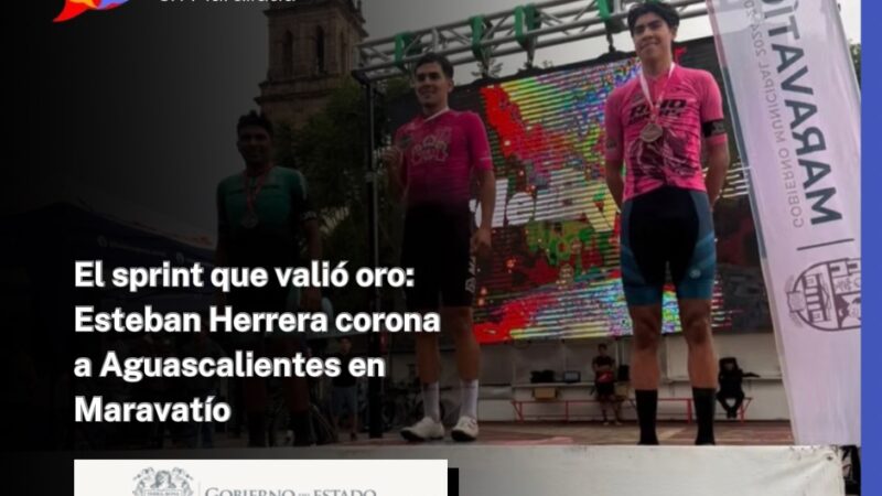 El sprint que valió oro: Esteban Herrera corona a Aguascalientes en Maravatío