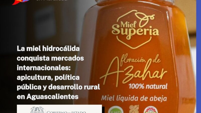La miel hidrocálida conquista mercados internacionales: apicultura, política pública y desarrollo rural en Aguascalientes