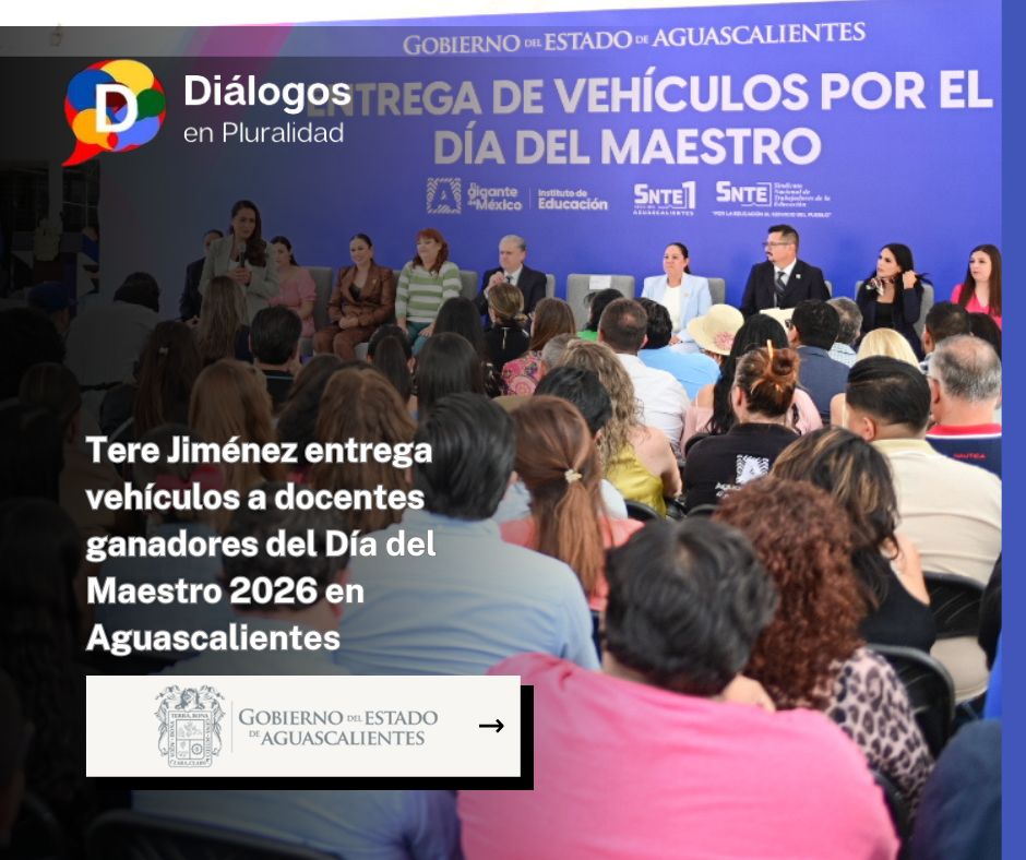 Tere Jiménez entrega vehículos a docentes ganadores del Día del Maestro 2026 en Aguascalientes