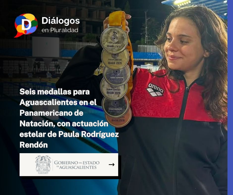 Seis medallas para Aguascalientes en el Panamericano de Natación, con actuación estelar de Paula Rodríguez Rendón