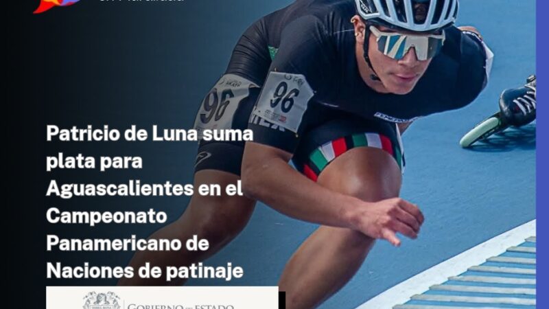 Patricio de Luna suma plata para Aguascalientes en el Campeonato Panamericano de Naciones de patinaje