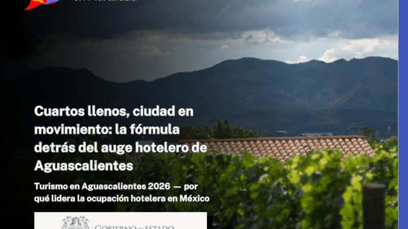 Cuartos llenos, ciudad en movimiento: la fórmula detrás del auge hotelero de Aguascalientes
