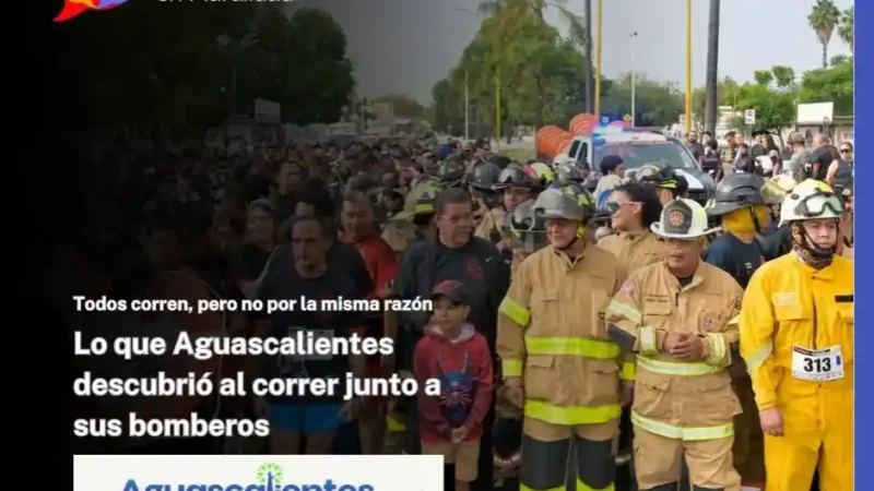 Lo que Aguascalientes descubrió al correr junto a sus bomberos