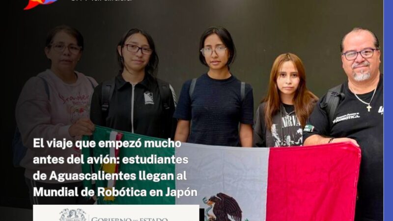 El viaje que empezó mucho antes del avión: estudiantes de Aguascalientes llegan al Mundial de Robótica en Japón