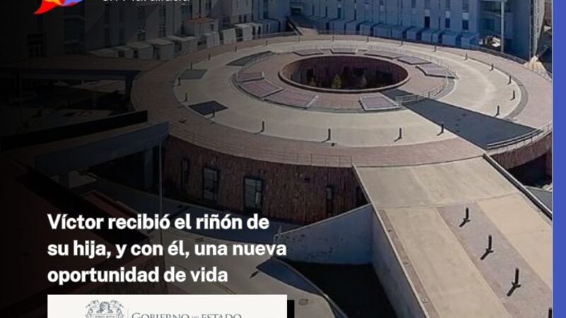 Víctor recibió el riñón de su hija, y con él, una nueva oportunidad de vida