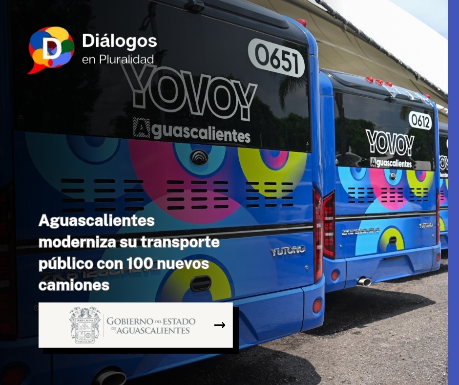 Aguascalientes moderniza su transporte público con 100 nuevos camiones