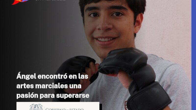 Ángel encontró en las artes marciales una pasión para superarse