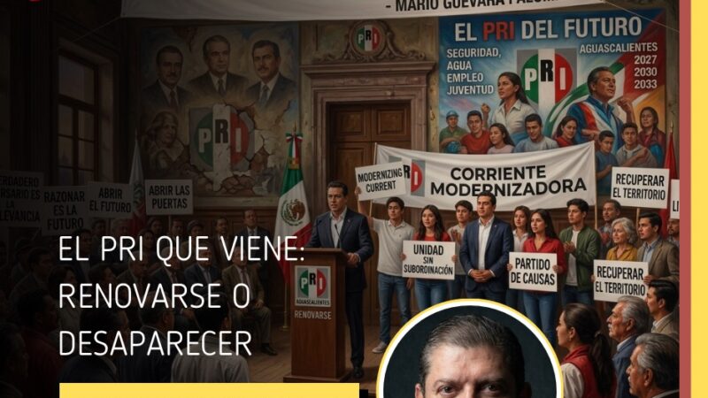 El PRI que viene: renovarse o desaparecer