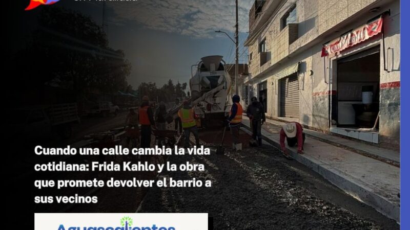 Cuando una calle cambia la vida cotidiana: Frida Kahlo y la obra que promete devolver el barrio a sus vecinos