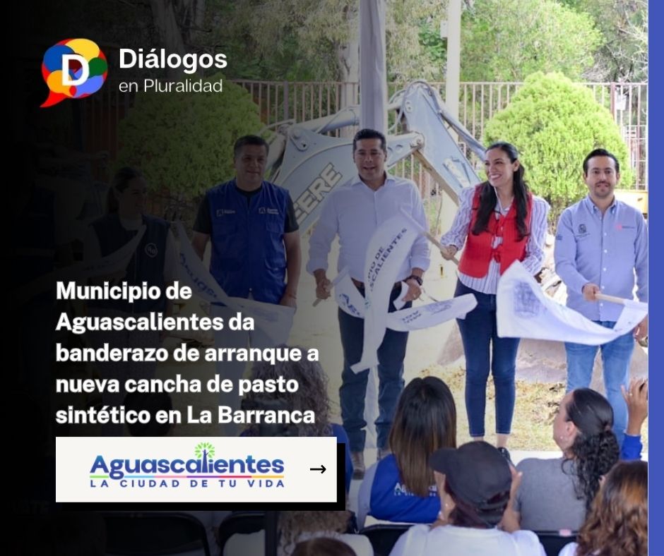 Municipio de Aguascalientes da banderazo de arranque a nueva cancha de pasto sintético en La Barranca