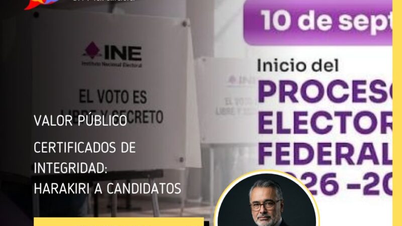 Certificados de integridad: Harakiri a candidatos