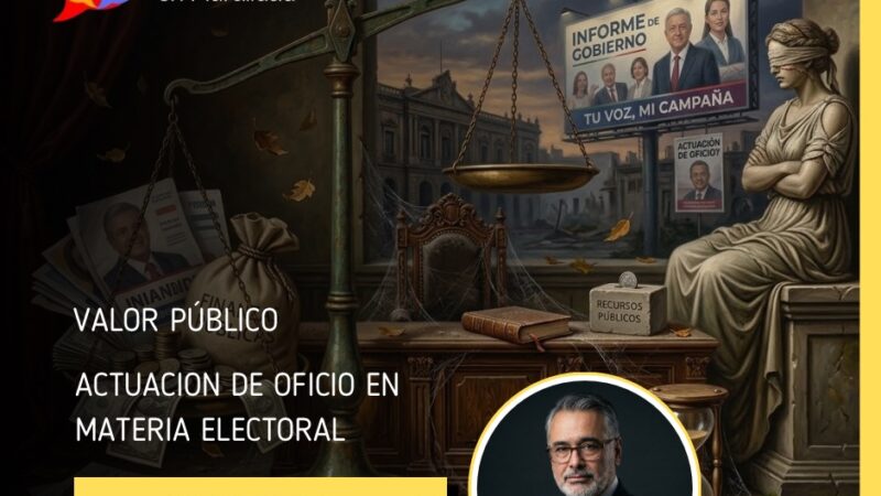 ACTUACION DE OFICIO EN MATERIA ELECTORAL