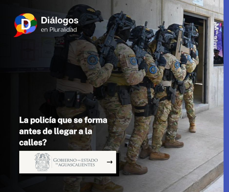 La policía que se forma antes de llegar a la calle
