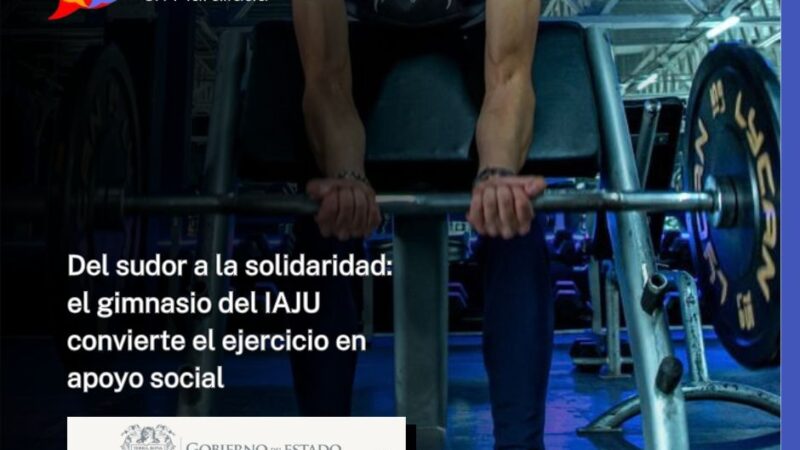 Del sudor a la solidaridad: el gimnasio del IAJU convierte el ejercicio en apoyo social