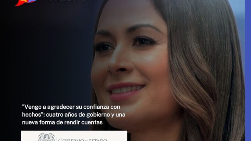 «Vengo a agradecer su confianza con hechos»: cuatro años de gobierno y una nueva forma de rendir cuentas