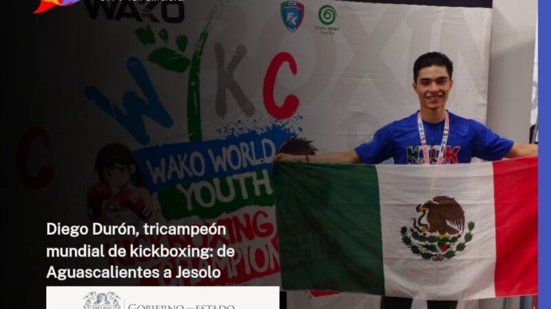Diego Durón, tricampeón mundial de kickboxing: de Aguascalientes a Jesolo