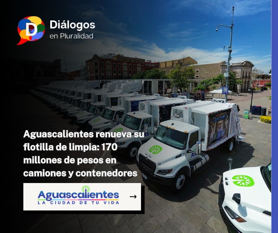 Aguascalientes renueva su flotilla de limpia: 170 millones de pesos en camiones y contenedores