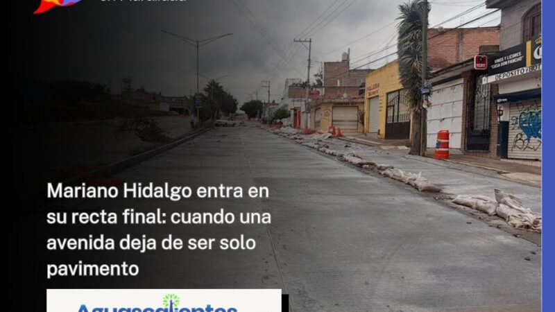 Mariano Hidalgo entra en su recta final: cuando una avenida deja de ser solo pavimento