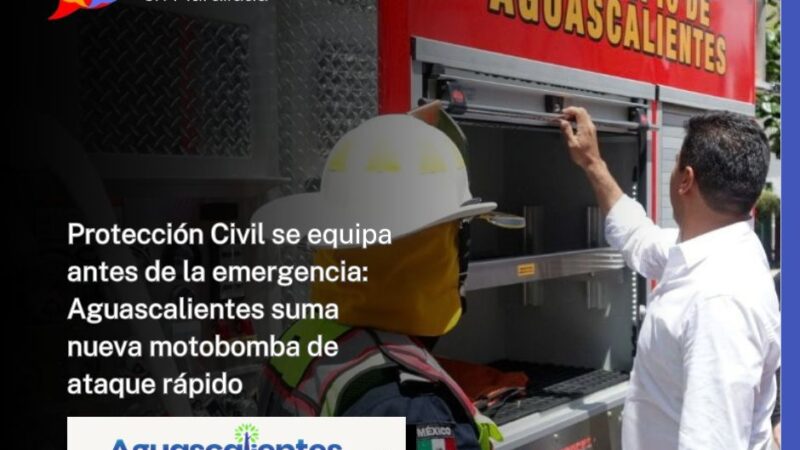 Protección Civil se equipa antes de la emergencia: