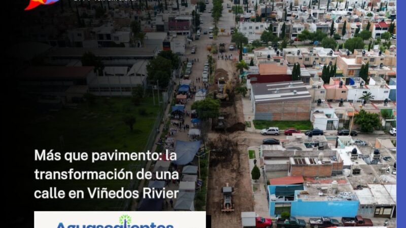 Más que pavimento: la transformación de una calle en Viñedos Rivier