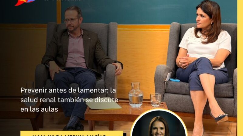 Prevenir antes de lamentar: la salud renal también se discute en las aulas