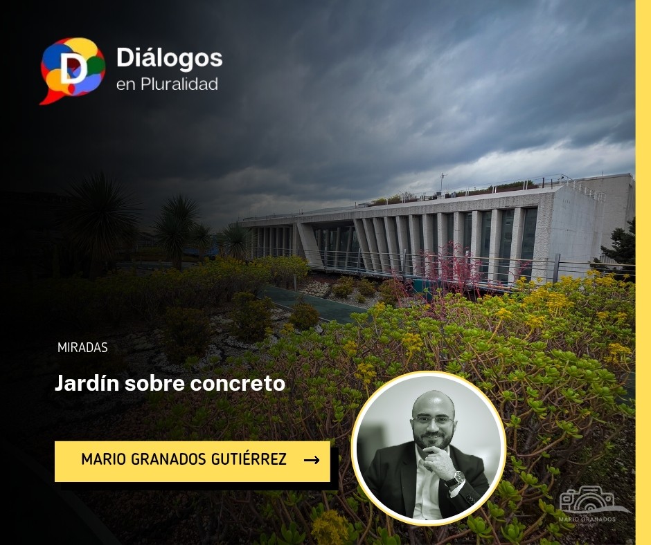 Jardín sobre concreto