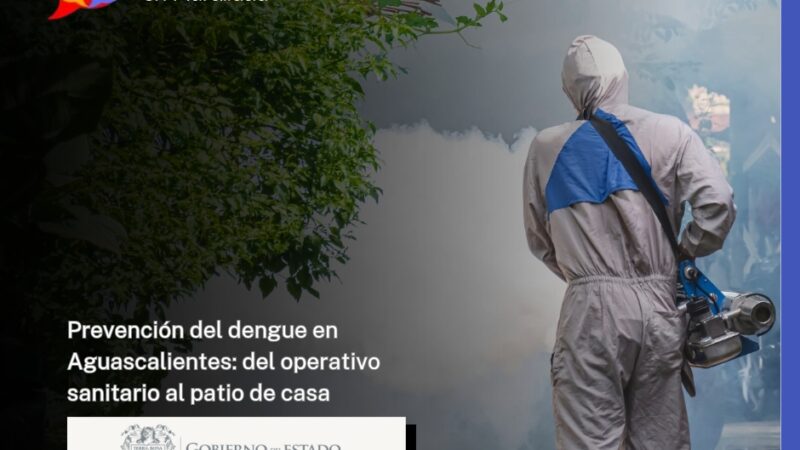 Prevención del dengue en Aguascalientes: del operativo sanitario al patio de casa